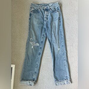 AG Alexxis crop high rise vintage fit jeans